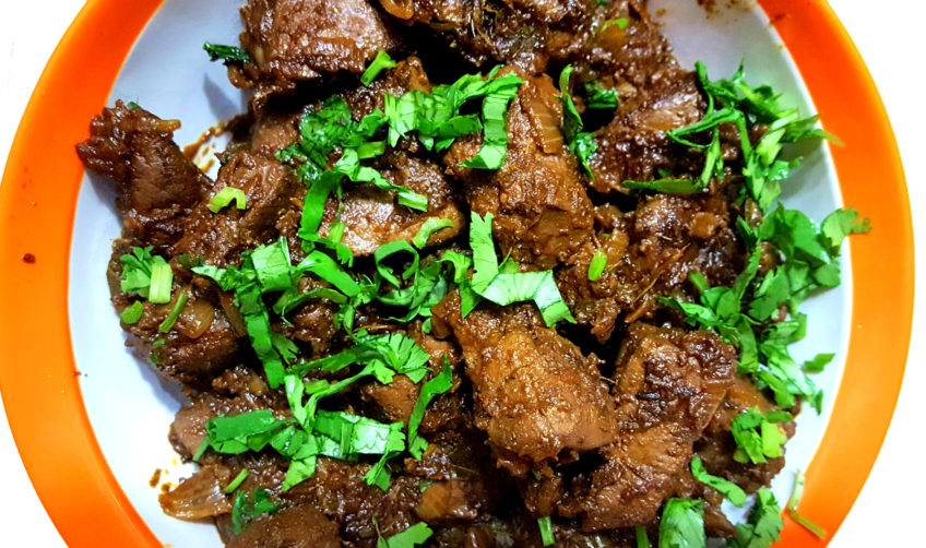 Mutton Liver Fry Recipe-Eeral Varuval -How to Cook Goat Liver Fry-Spicy Mutton Liver Fry-Mutton Liver Varuval